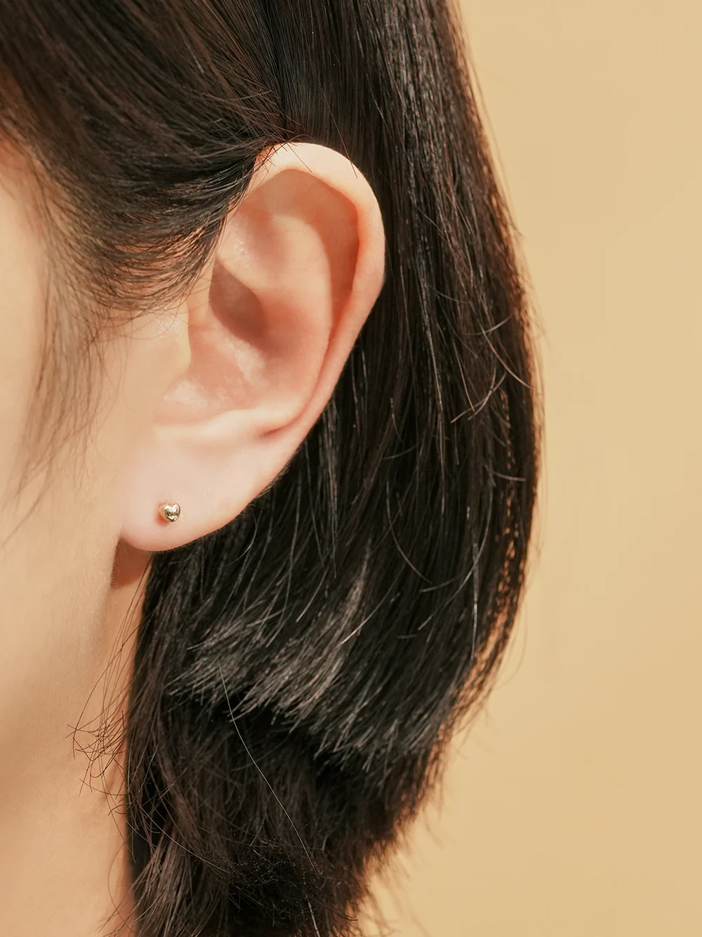14K Gold Minimi Jellybean Labret Piercing 18g16g - Image 2