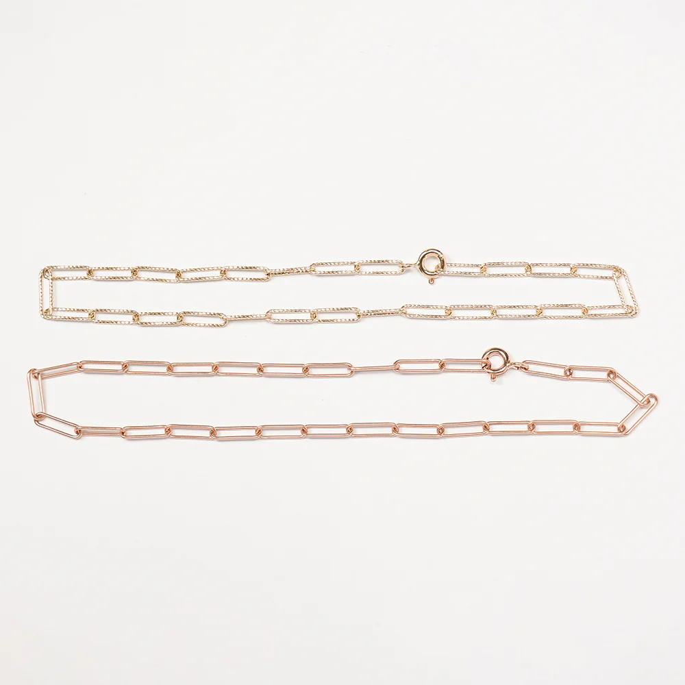 14K Gold Link Clip Chain Anklet Bracelet - Image 16