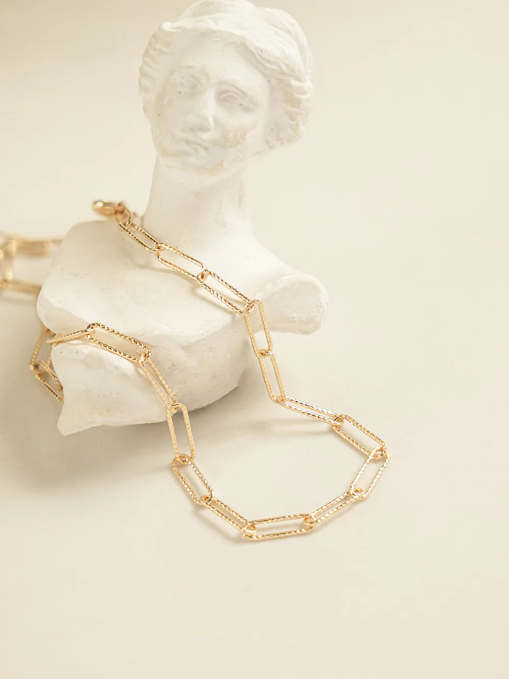 14K Gold Link Clip Chain Anklet Bracelet - Image 4