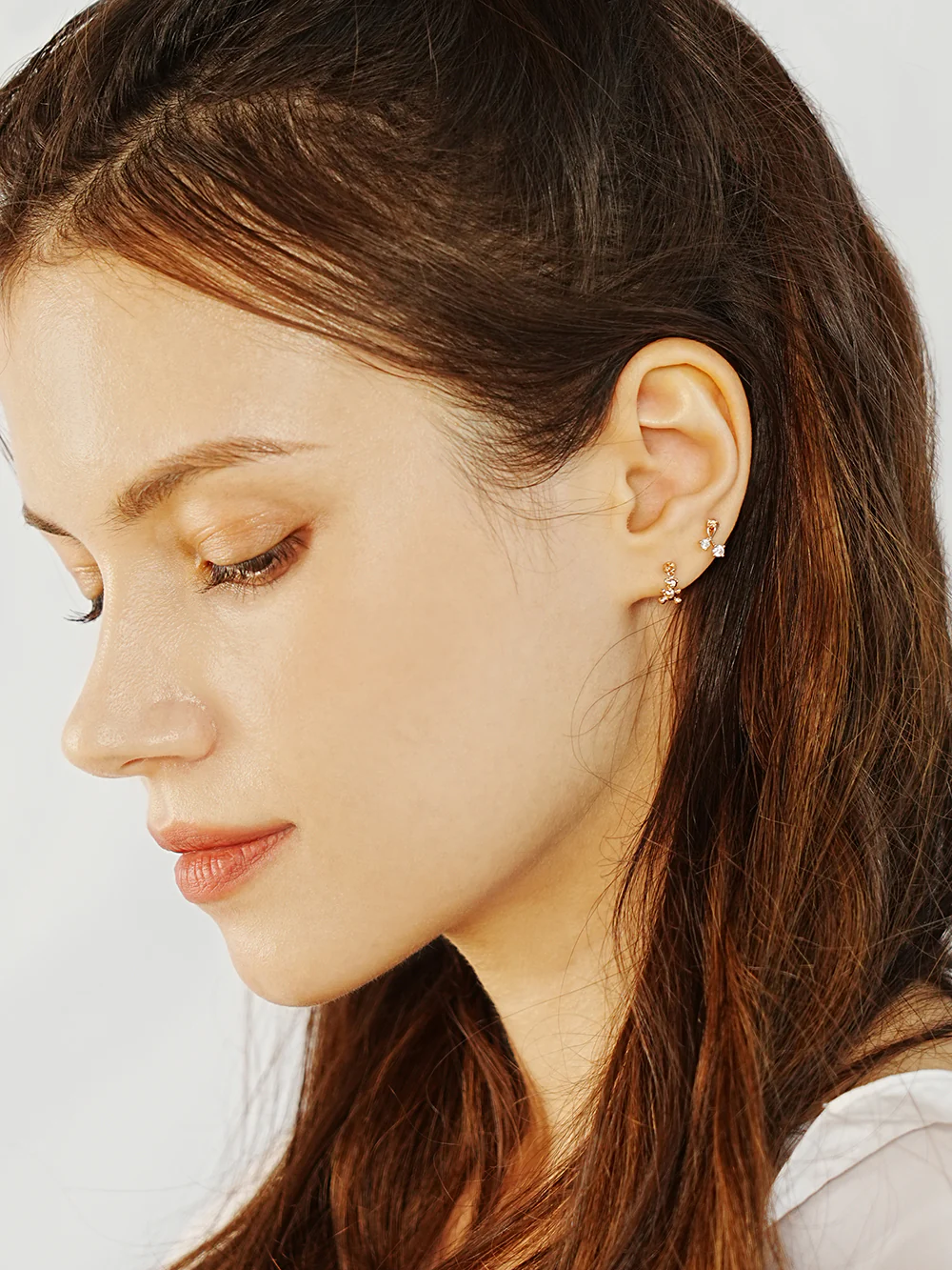 14K Gold Baby Teddy Bear Drop Cartilage Earring 20G - Image 6