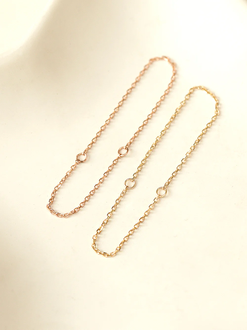 14K Gold Piercing Layered Extender Chain - Image 6