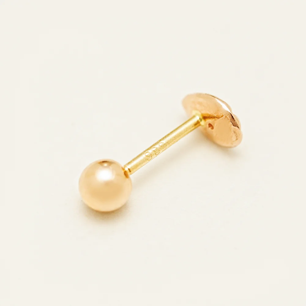 14K Gold Point Egg Cartilage Earring 20G18G16G - Image 15