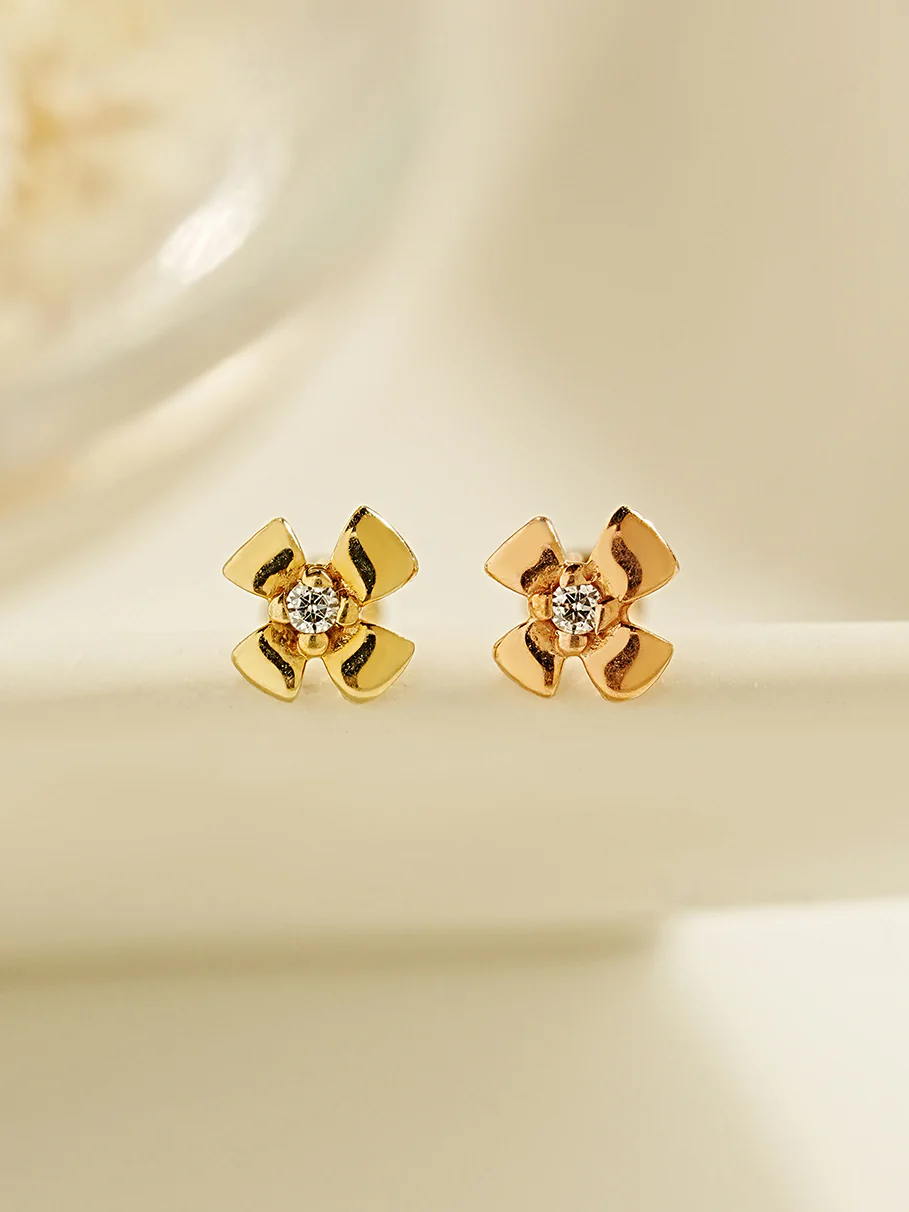 14K Gold Polaris Cartilage Earring 20G18G16G - Image 5