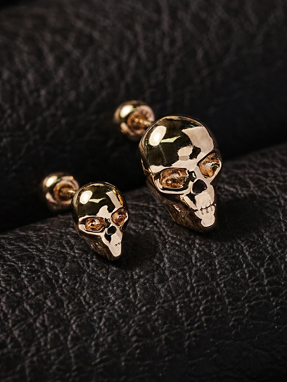 14K Gold Pop Skull Cartilage Earring 20G18G16G - Image 14