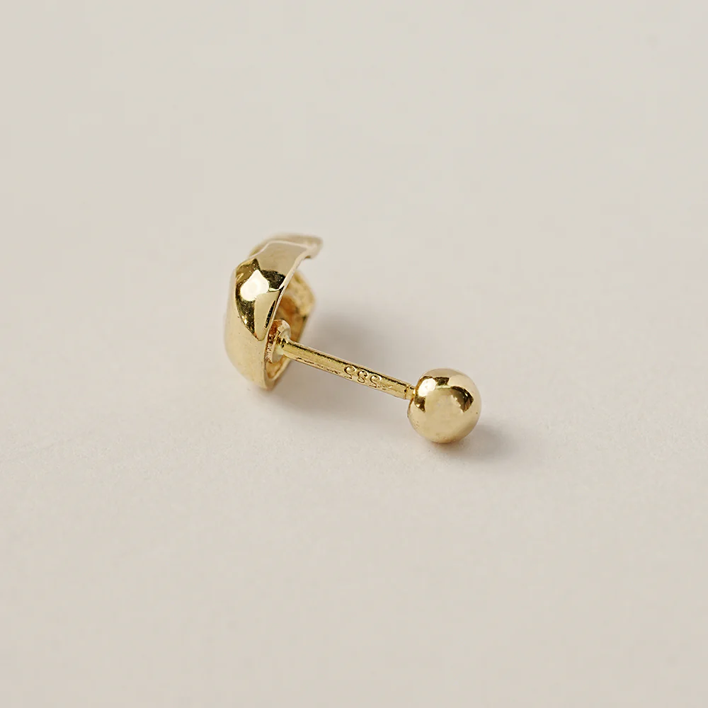 14K Gold Pop Skull Cartilage Earring 20G18G16G - Image 16