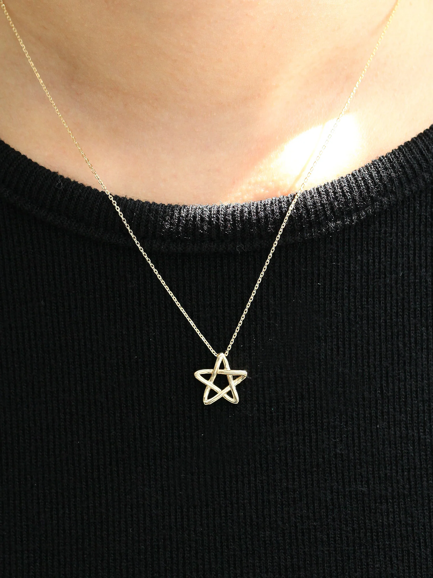 14K Gold Star Necklace - Image 10