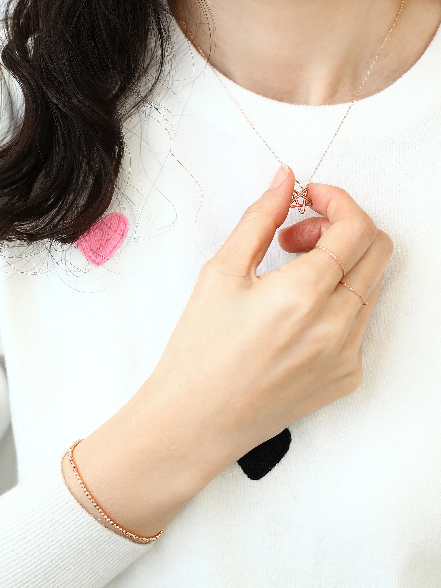 14K Gold Star Necklace - Image 8