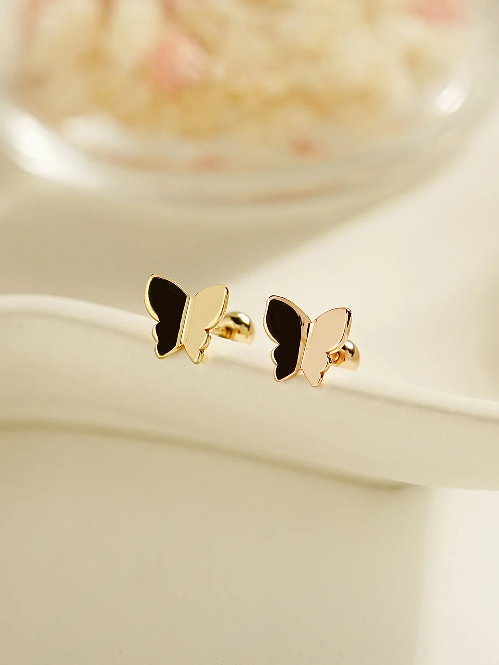 14K Gold Sweety Butterfly Cartilage Earring 20G18G16G - Image 10