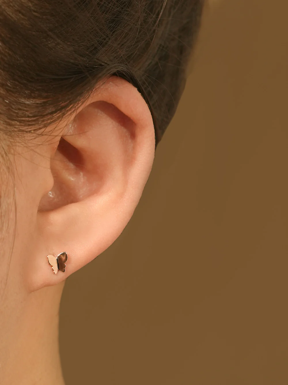 14K Gold Sweety Butterfly Cartilage Earring 20G18G16G - Image 8