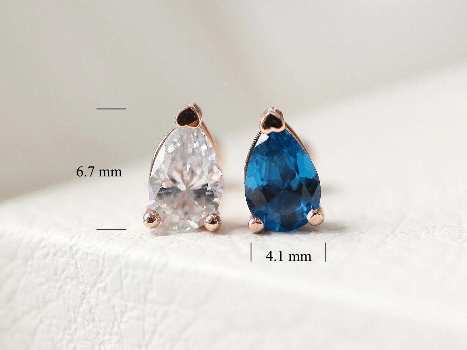 14K Gold Teardrop Cartilage Earring Large 18G16G - Image 10