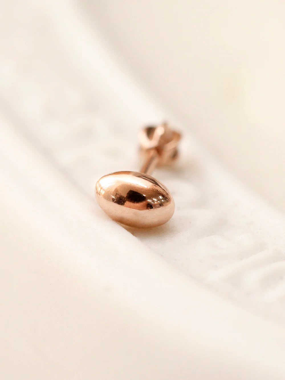 14K Gold Volume Egg Ball Cartilage Earring 18G16G - Image 8