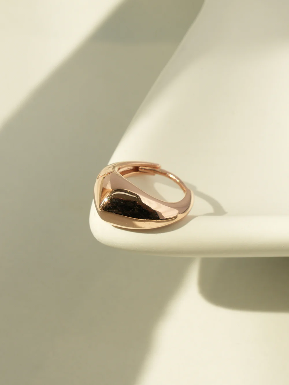 14K Gold Volume Water Drop Hoop Earring - Image 2