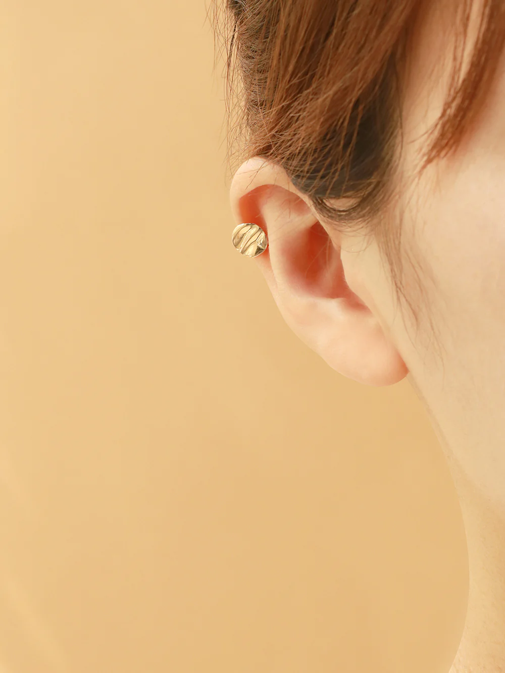 14K Gold Wavy Circle Cartilage Earring 20G18G16G - Image 10
