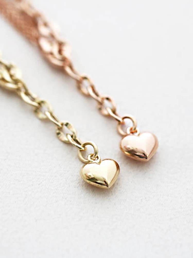 14K Gold Half Chain Bracelet - Image 10