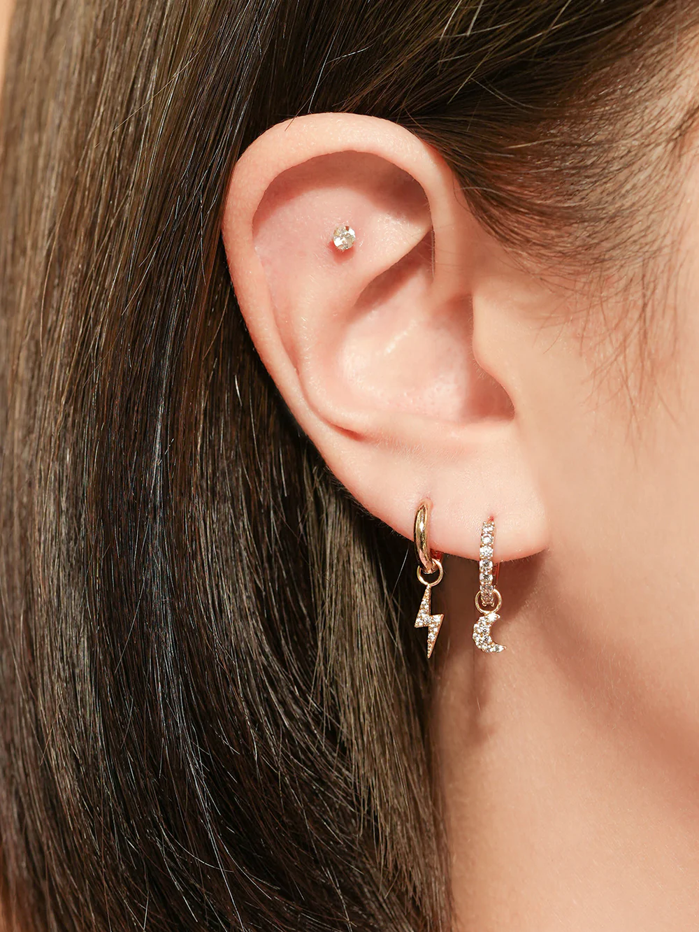 14K Gold Hoop Charms - Image 11