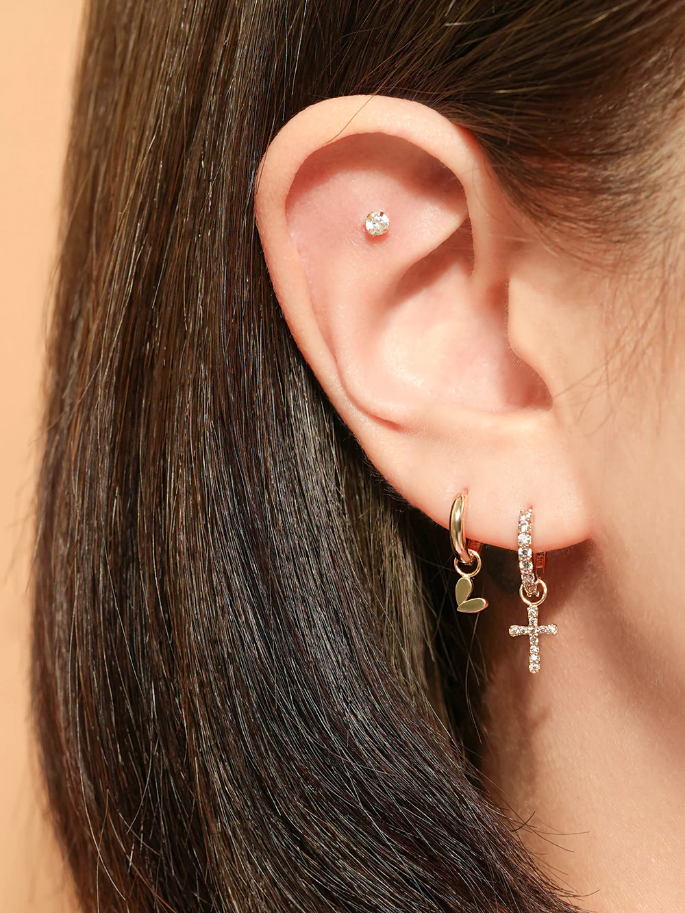14K Gold Hoop Charms - Image 26