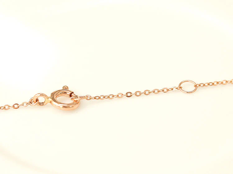 14K 18K Gold Horse Hoof Cognac Diamond Necklace - Image 10