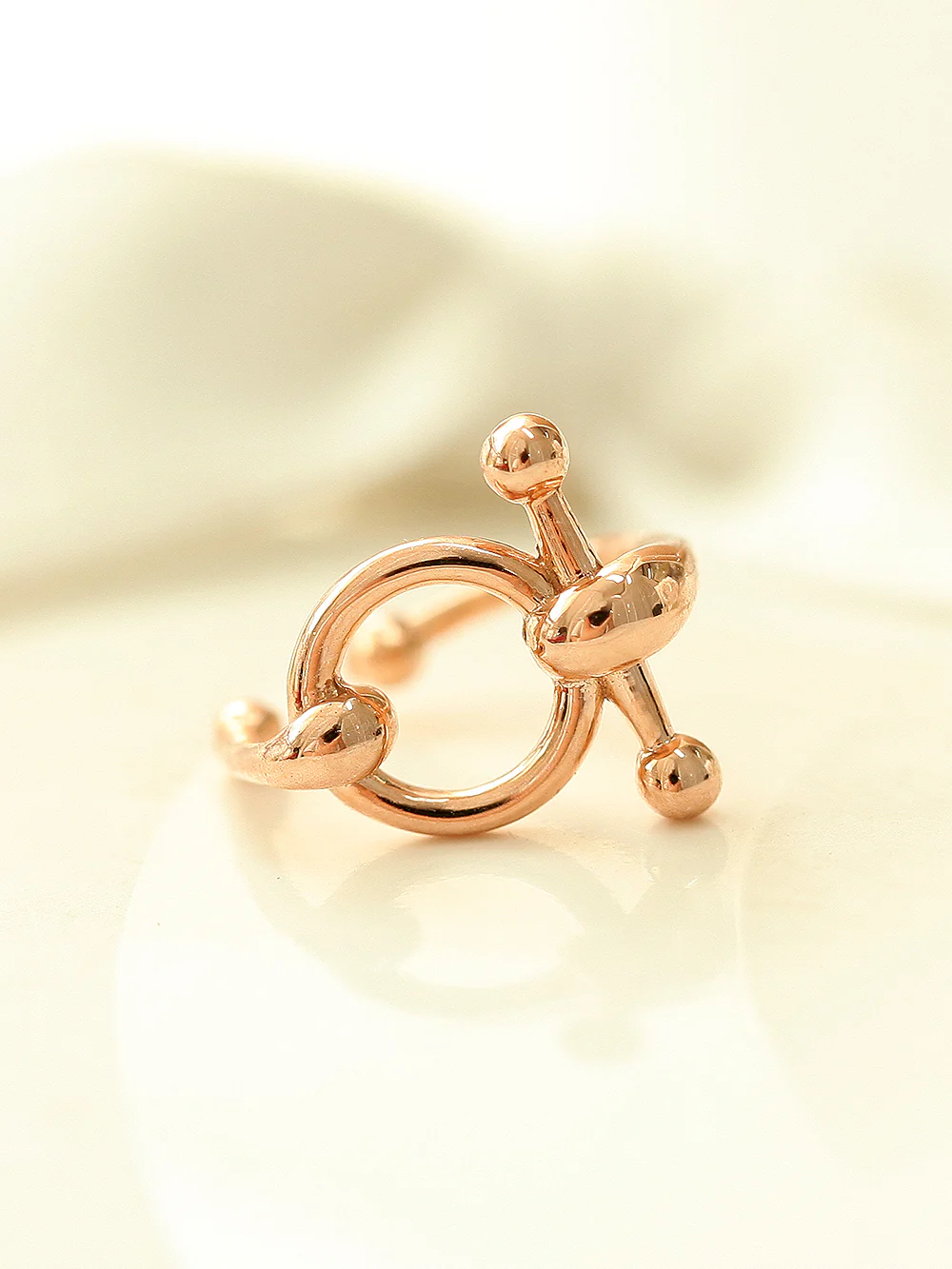 14K Gold Knot Ear Cuff - Image 3