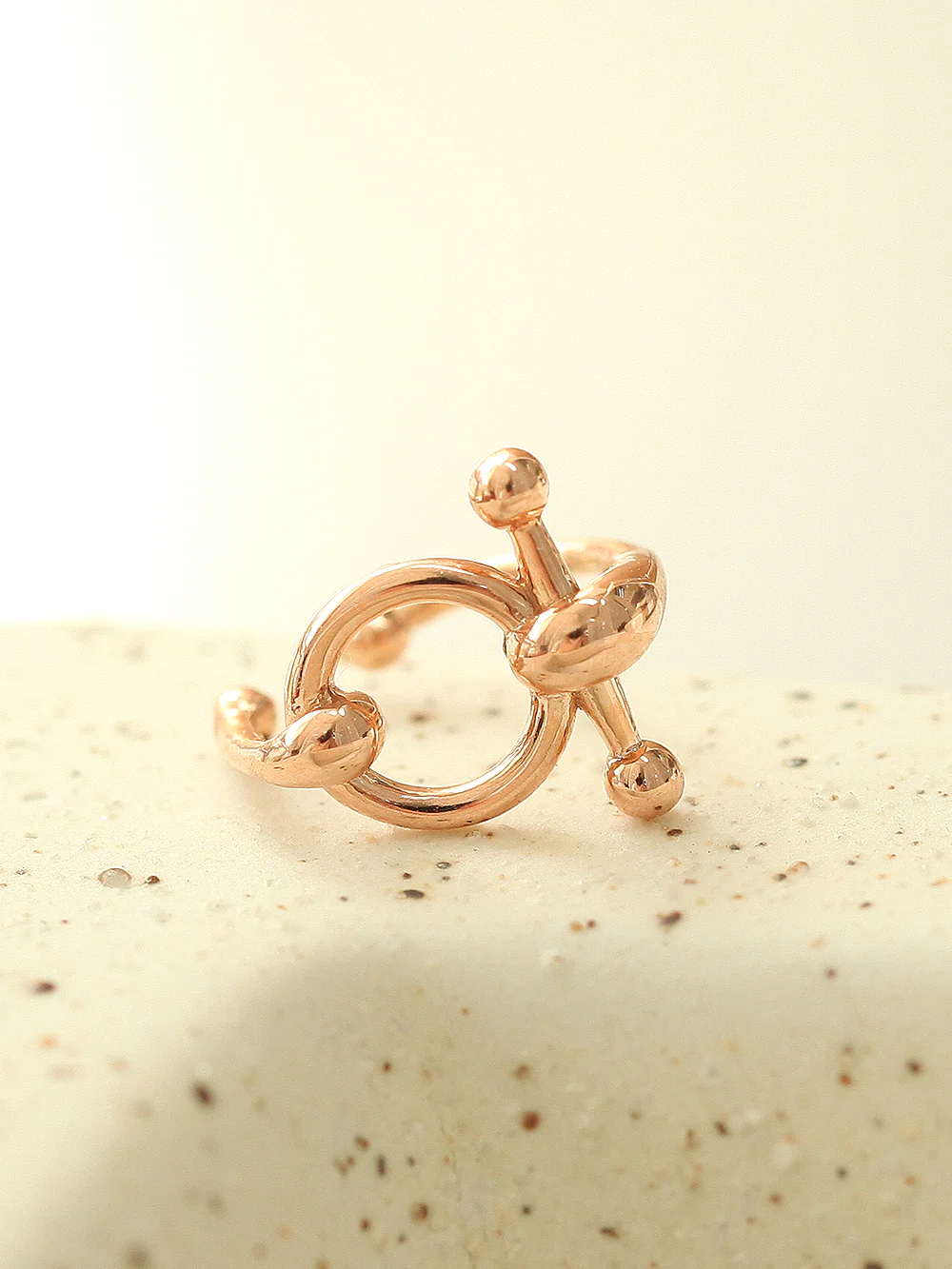 14K Gold Knot Ear Cuff - Image 7