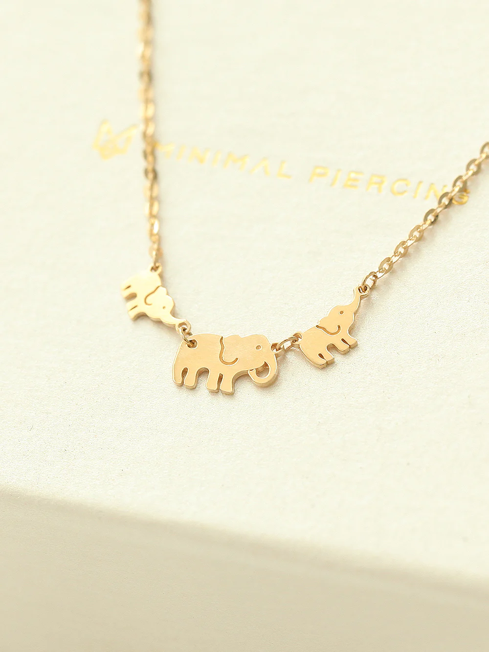 14K Gold Lucky Elephant Anklet Bracelet - Image 7