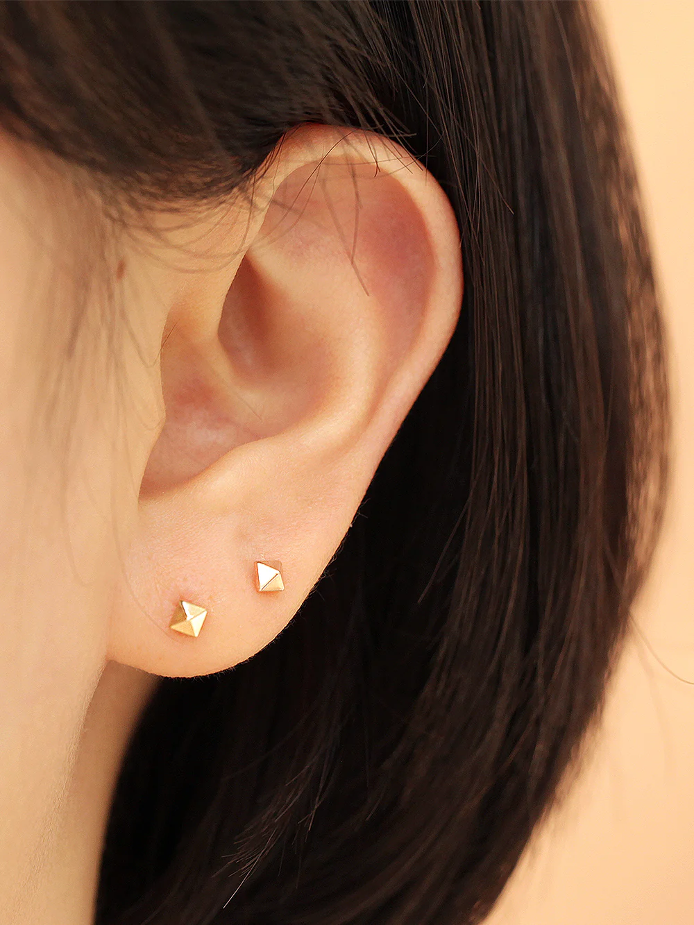 14K Gold Mini Shapes Cartilage Earring 20G - Image 8