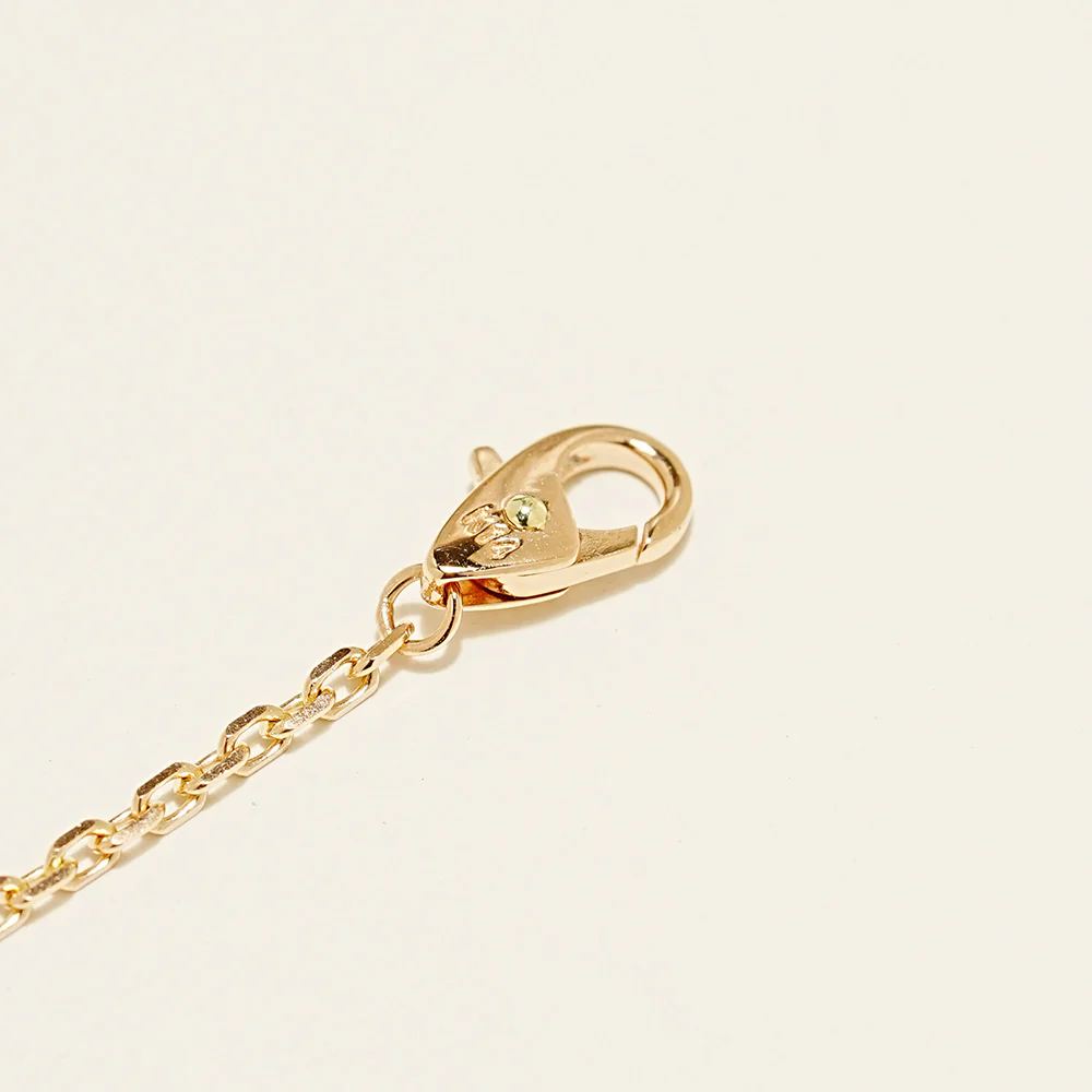 14K Point Lock Anklet Bracelet - Image 14