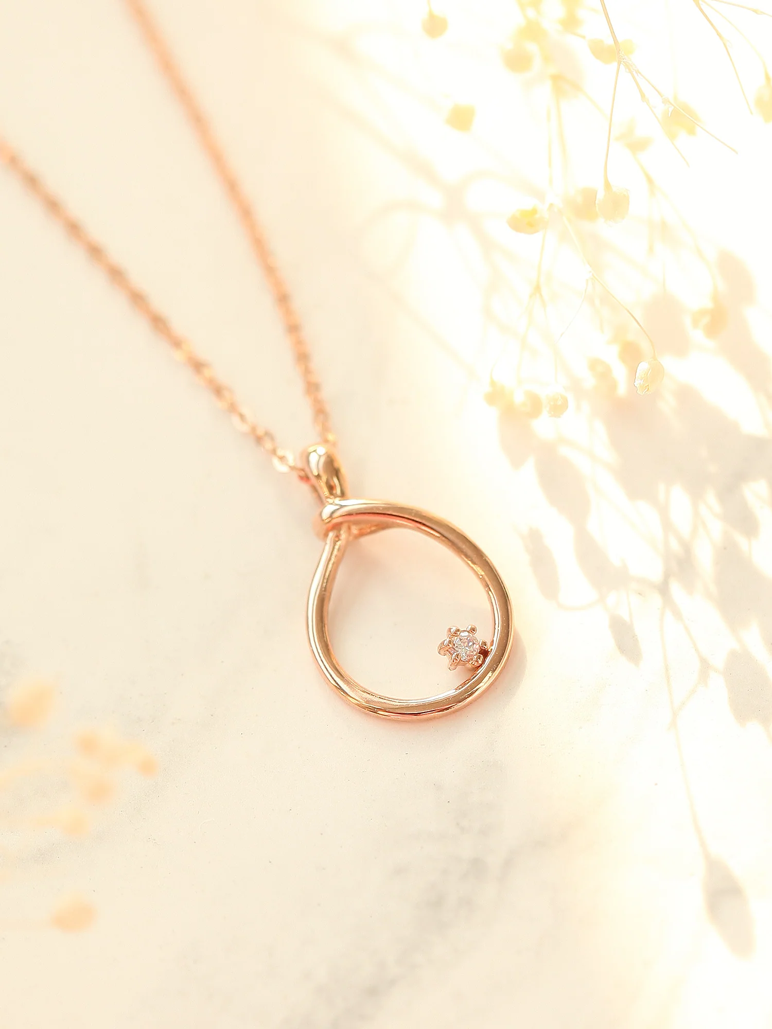 14K 18K Gold Rope Cubic Necklace - Image 2