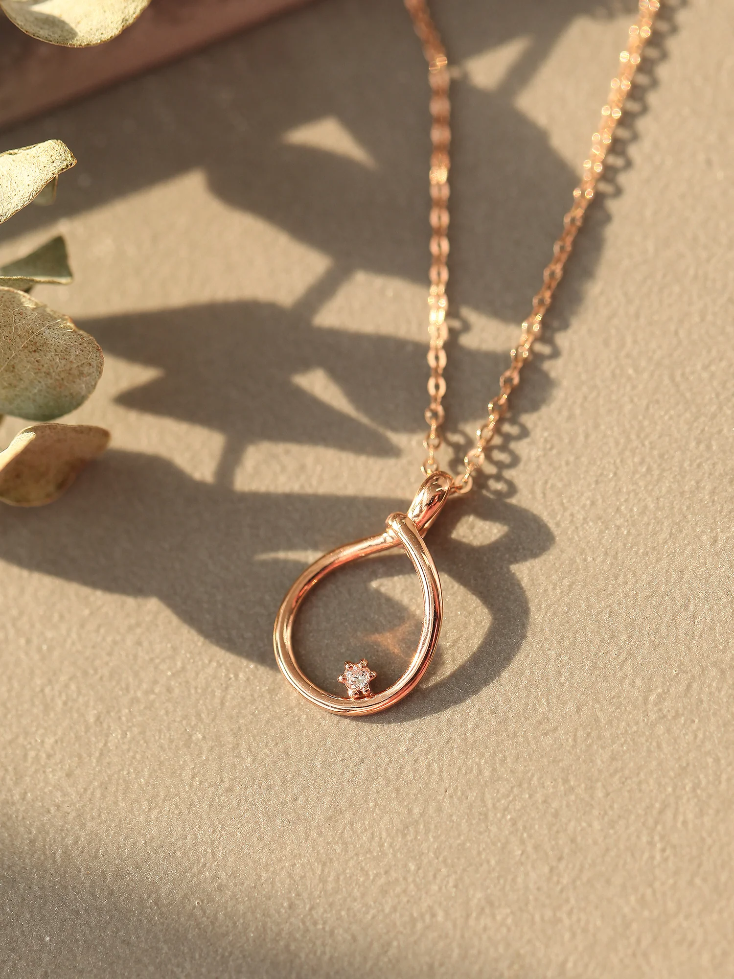 14K 18K Gold Rope Cubic Necklace - Image 3