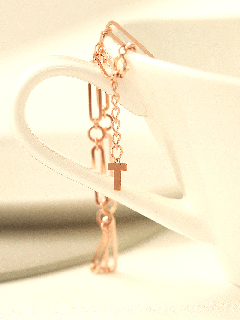14K 18K Gold Round Square Circle Chain Bracelet - Image 6