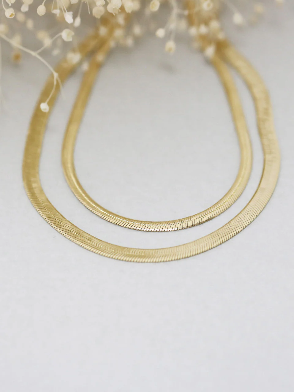 14K Gold Snake Chain Anklet Bracelet - Image 7