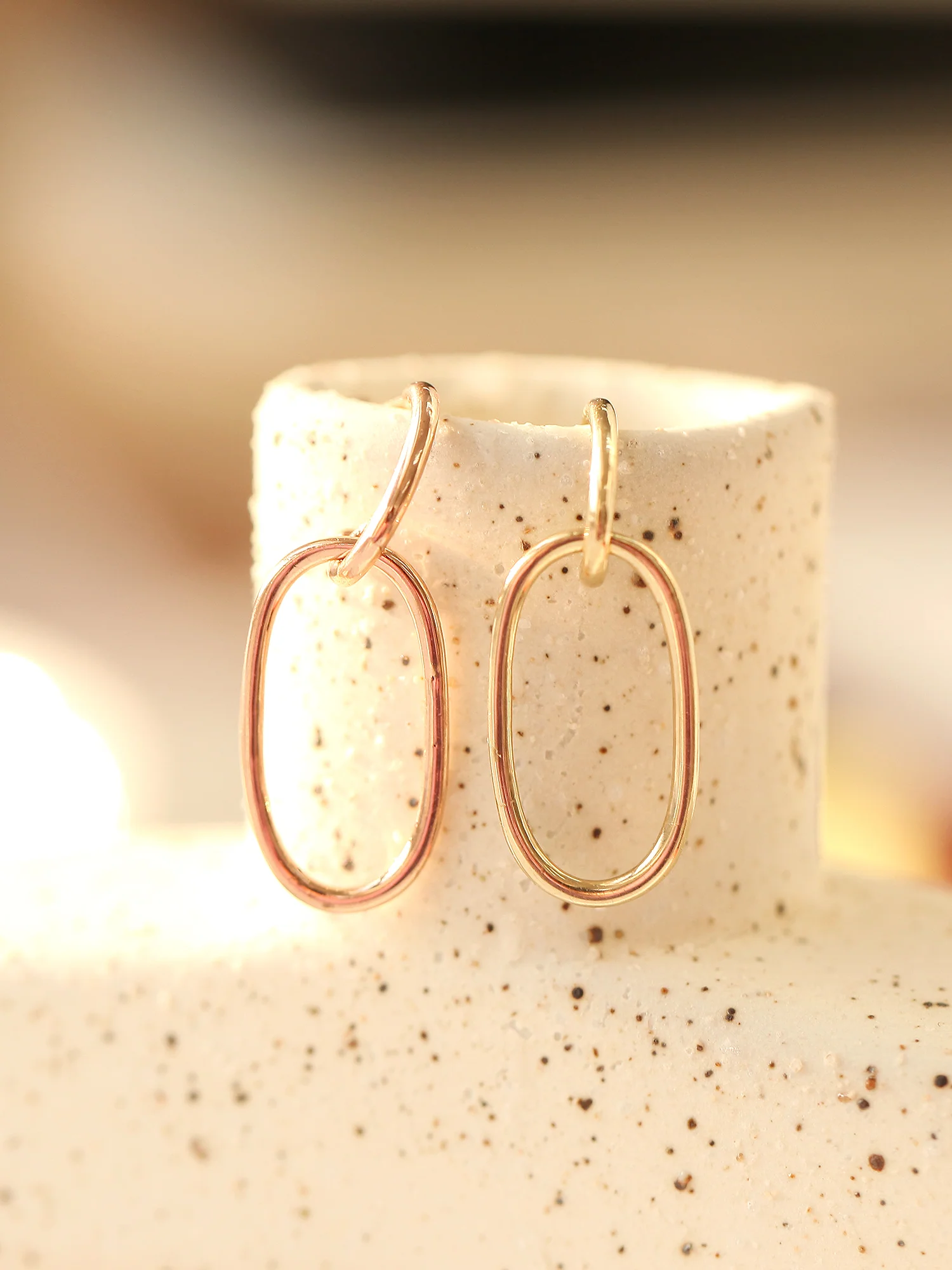 14K Gold Clip Drop Earlobe Piercing 18g16g - Image 4