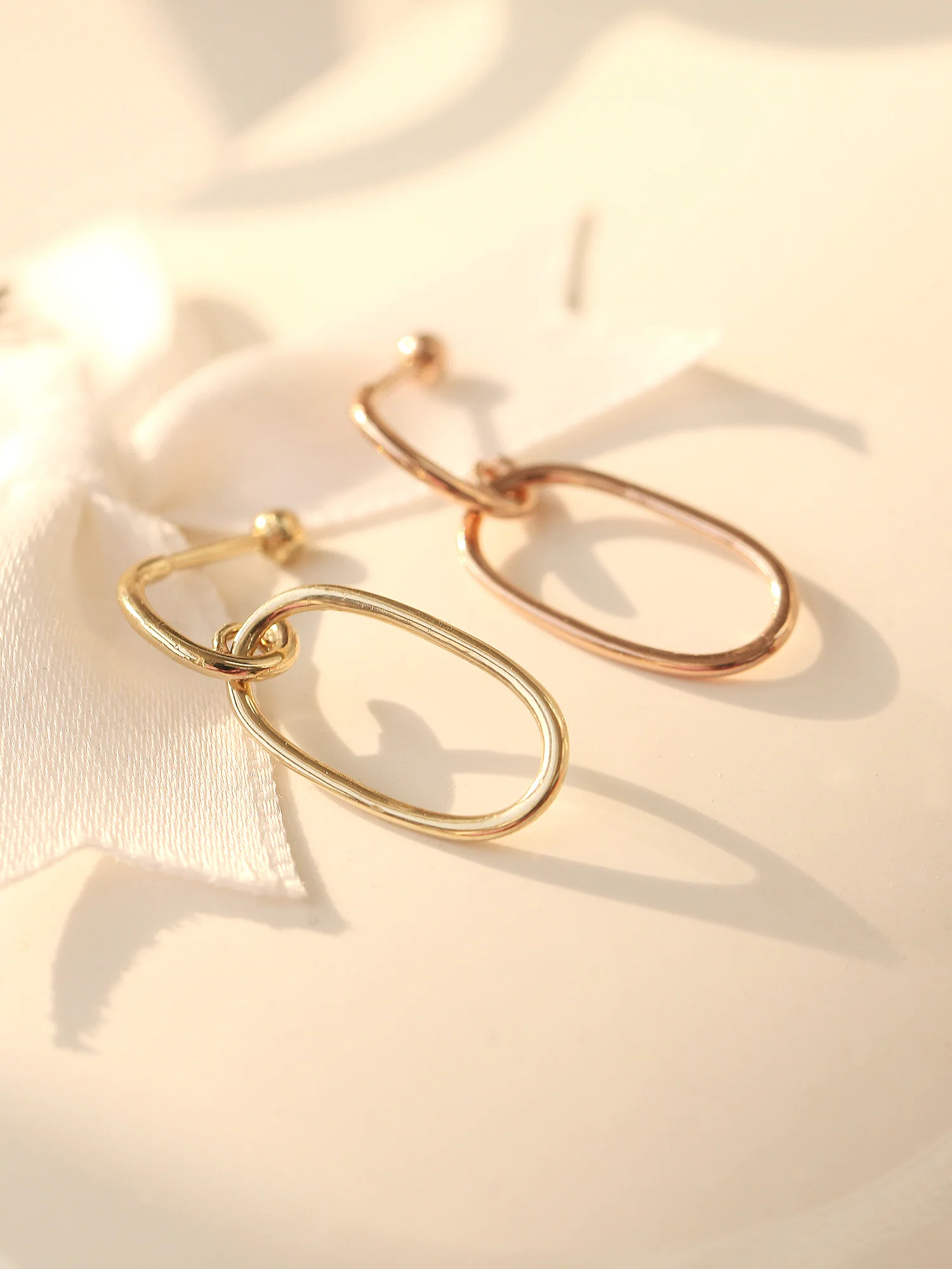 14K Gold Clip Drop Earlobe Piercing 18g16g - Image 6