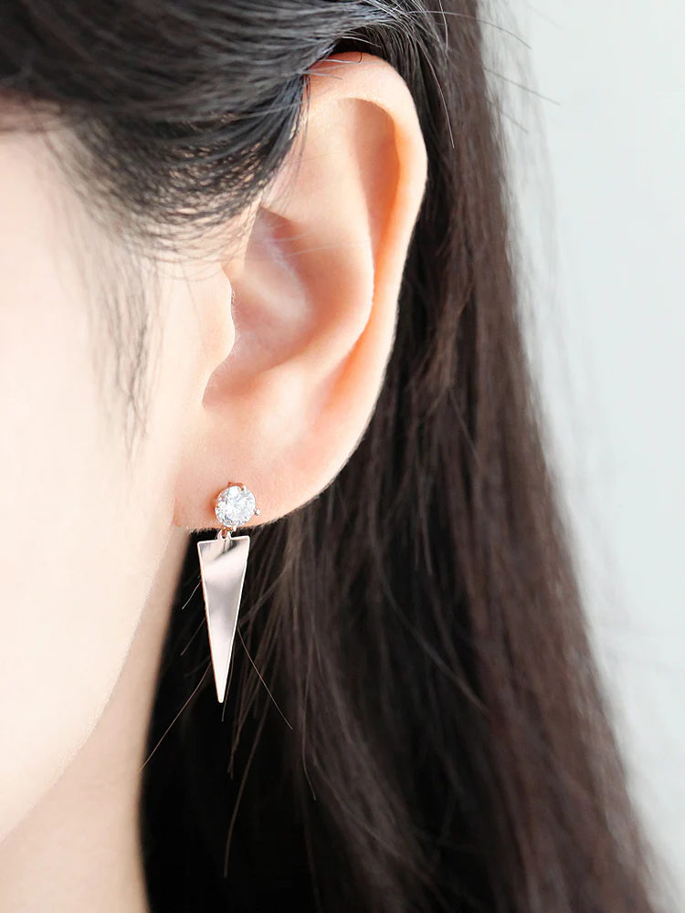 14K Gold Long stick Drop earring 20g - Image 6