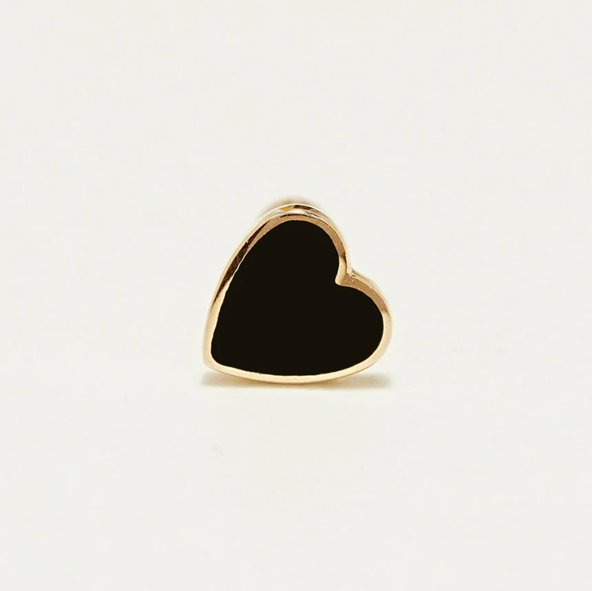 14K Solid Gold Enamel Heart Cartilage Earring 20G18G16G - Image 16