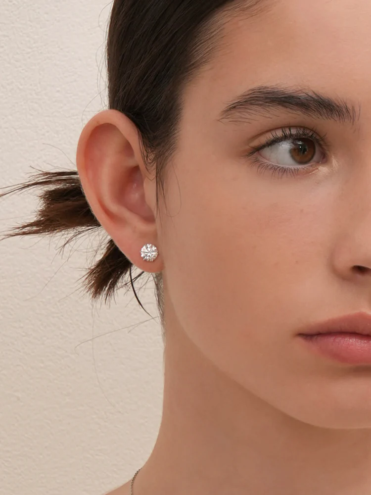 14K Solid Gold Lab Diamond Shine Classic Cartilage Earring 20G - Image 6