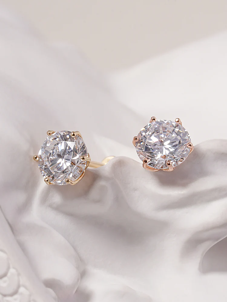 14K Solid Gold Lab Diamond Shine Classic Internally Threaded Labret Piercing 20G - Image 27
