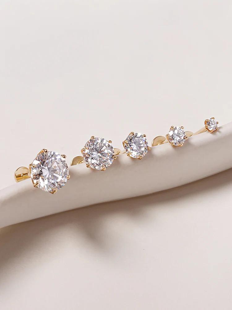 14K Solid Gold Lab Diamond Shine Classic Internally Threaded Labret Piercing 20G - Image 28
