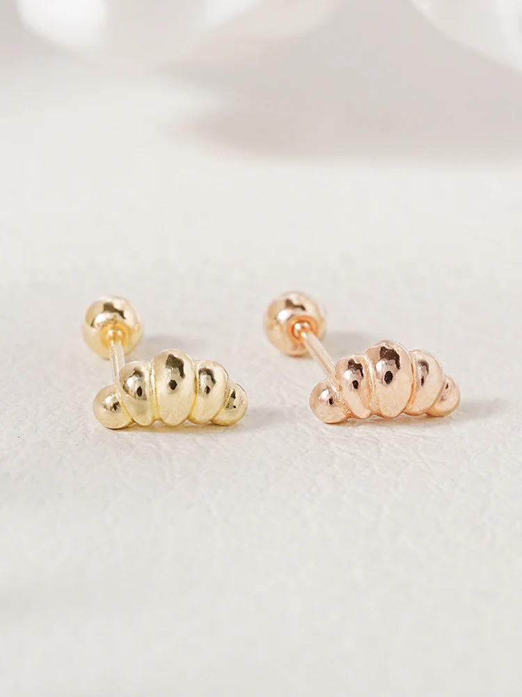 14K Solid Gold Lovely Volume Cartilage Earring 20G - Image 12
