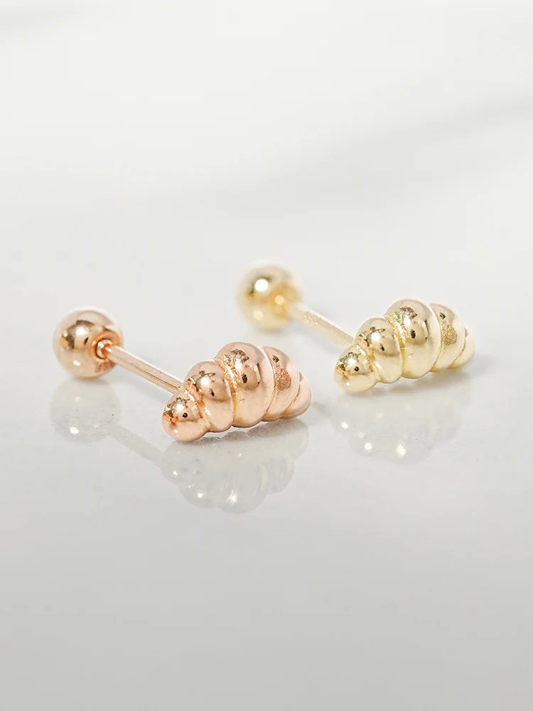 14K Solid Gold Lovely Volume Cartilage Earring 20G - Image 14