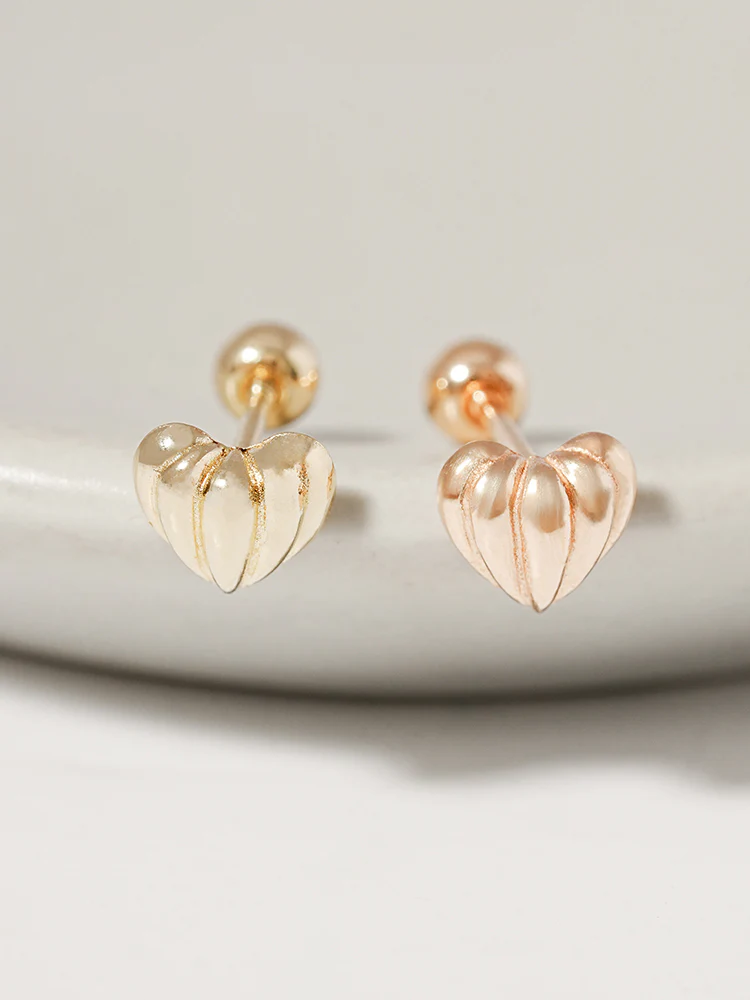 14K Solid Gold Lovely Volume Cartilage Earring 20G - Image 16