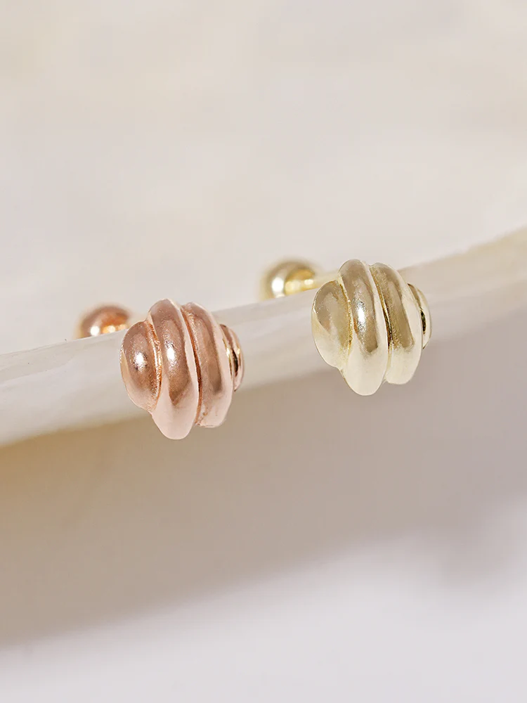 14K Solid Gold Lovely Volume Cartilage Earring 20G - Image 17