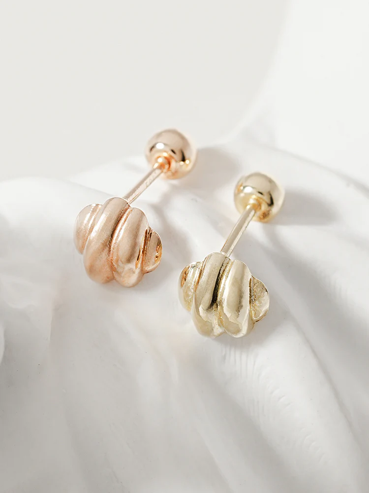 14K Solid Gold Lovely Volume Cartilage Earring 20G - Image 19