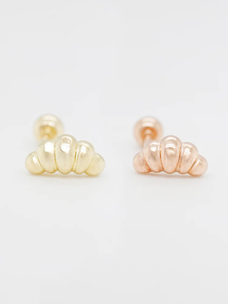 14K Solid Gold Lovely Volume Cartilage Earring 20G - Image 20