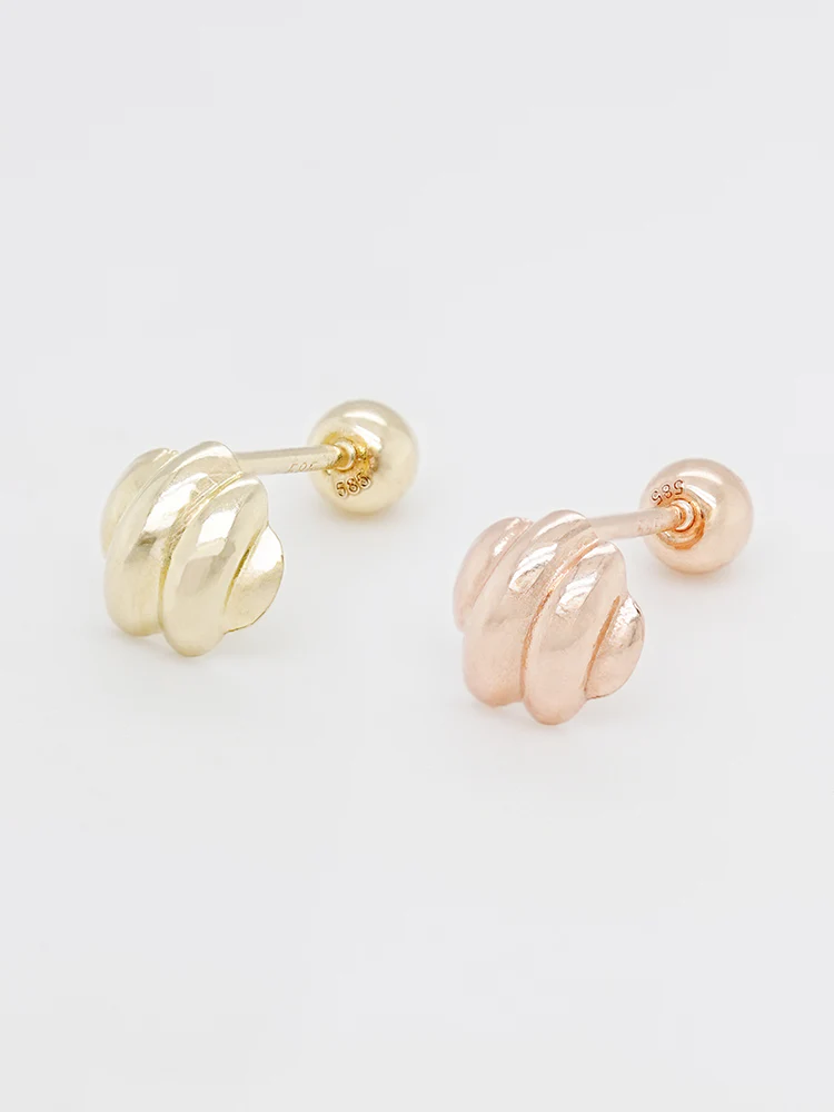 14K Solid Gold Lovely Volume Cartilage Earring 20G - Image 25
