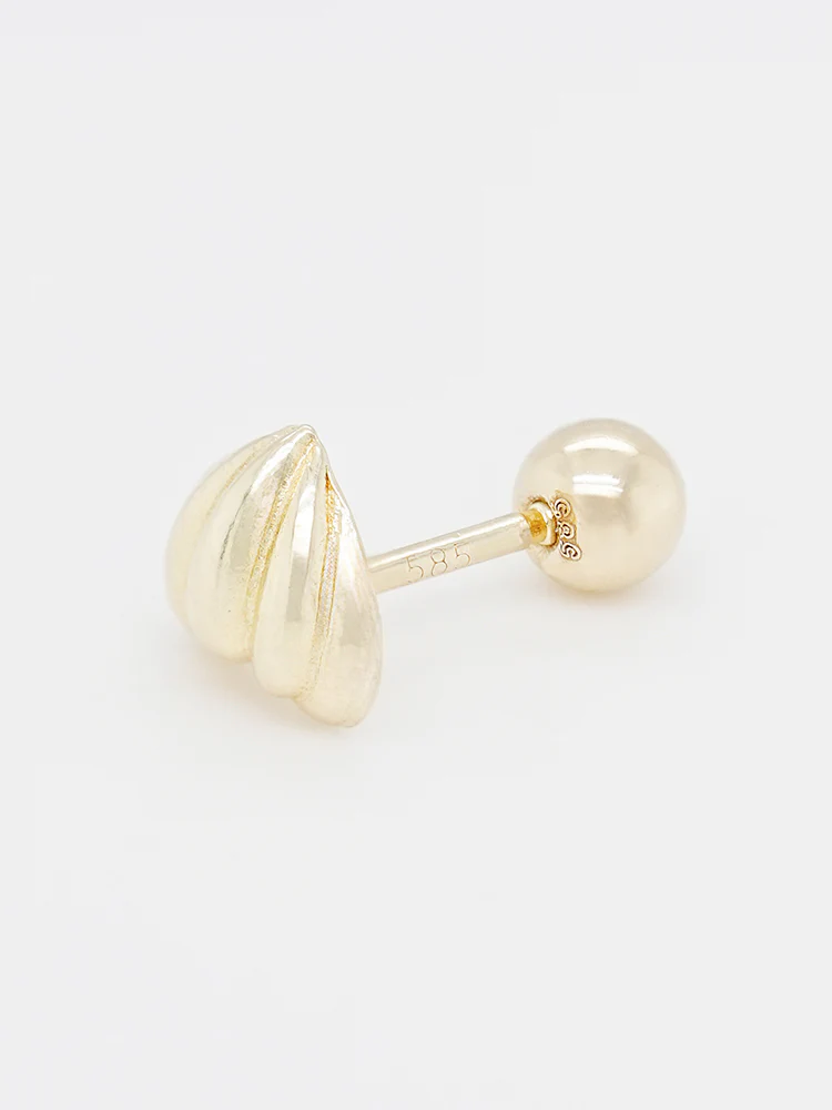 14K Solid Gold Lovely Volume Cartilage Earring 20G - Image 26