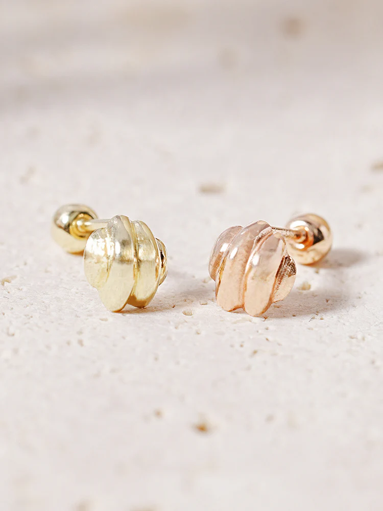 14K Solid Gold Lovely Volume Cartilage Earring 20G - Image 7