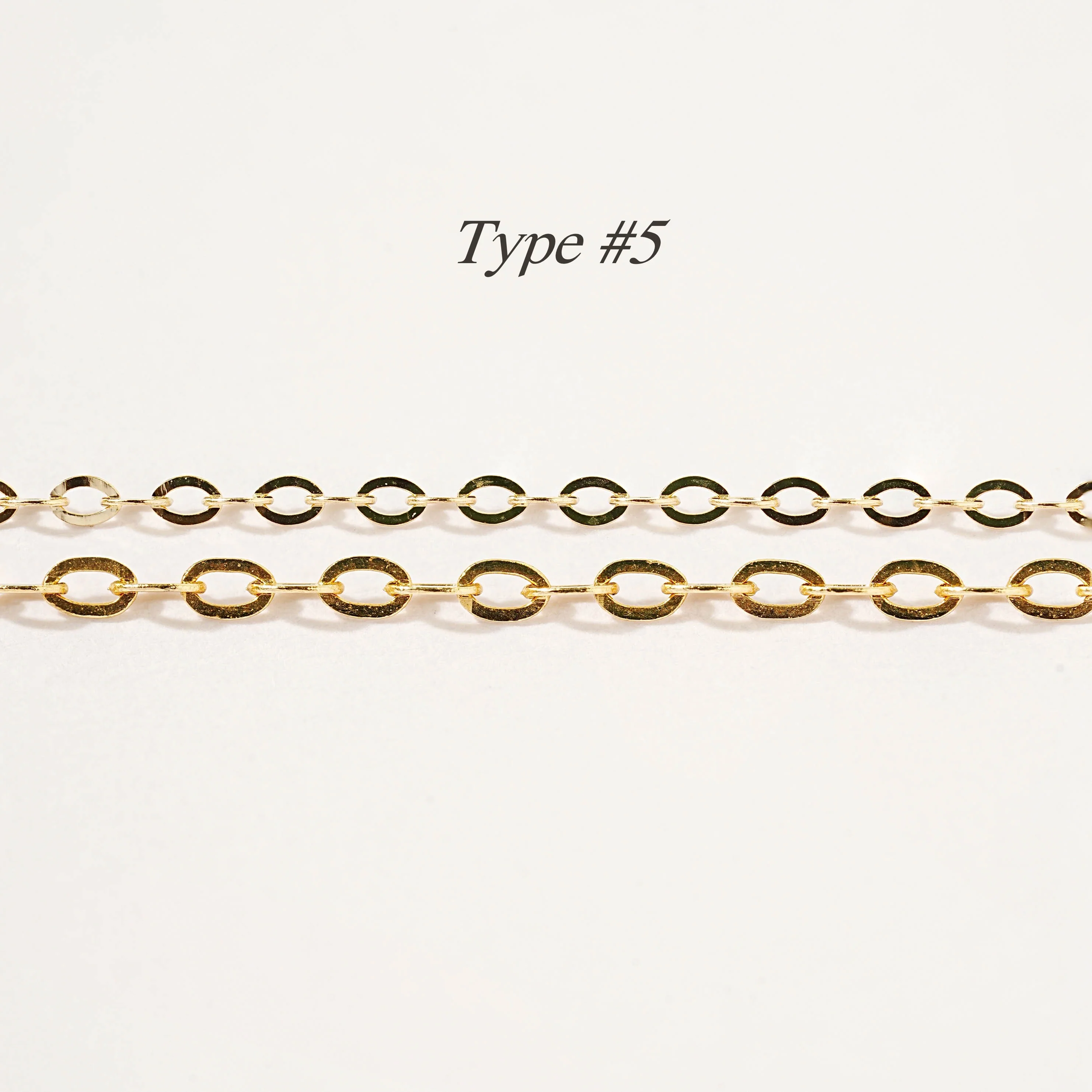 14K Gold Necklace Chain - 6 Different Types - Image 10
