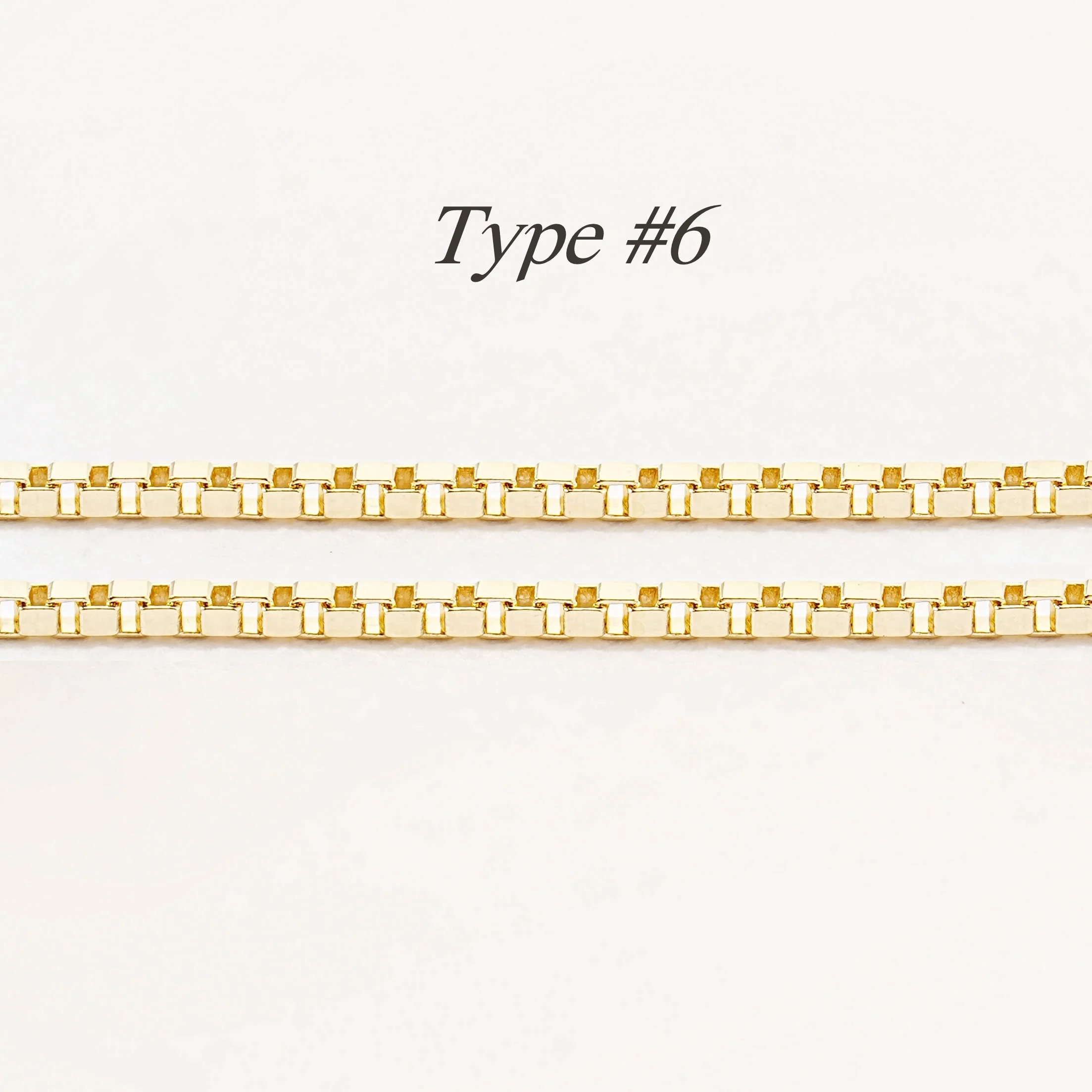 14K Gold Necklace Chain - 6 Different Types - Image 12