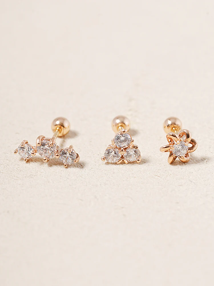 14K Solid Gold Wish Cartilage Earrings Collection 20G - Image 17
