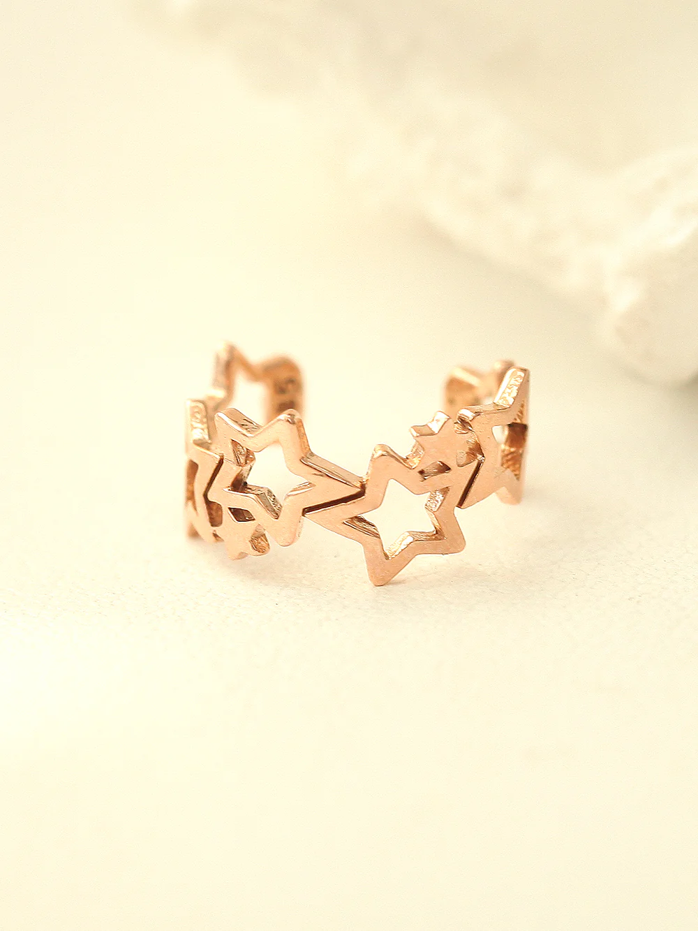 14K Gold Star Ear Cuff - Image 3